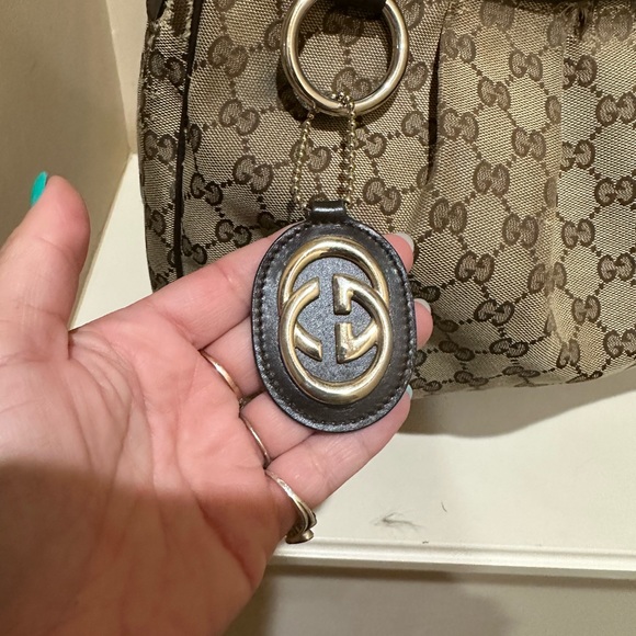 Gucci Brown Padlock GG interlocking Canvas Hobo - Picture 2 of 15
